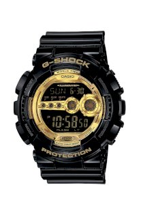 Đồng Hồ G-Shock Watch, Men's Digital Black Resin Strap GD100GB-1