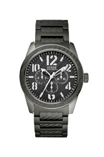 Đồng hồ Guess Watch, Men's Chronograph Gunmetal Tone Aluminum and Stainless Steel Bracelet 45mm U13615G1