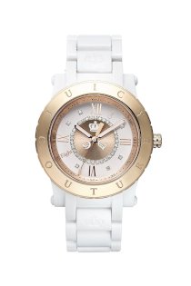 Đồng hồ Juicy Couture Watch, Women's HRH White Plastic Bracelet 38mm 1900844