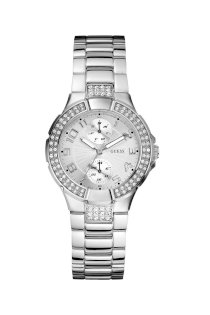 Đồng hồ Guess watch, Women's Silvertone Mixed Metal Bracelet 36mm U12003L1