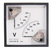 Dual AC Voltmeter taut band rectifier Yokogawa DN96A22-VPB-N-L-BL 75V