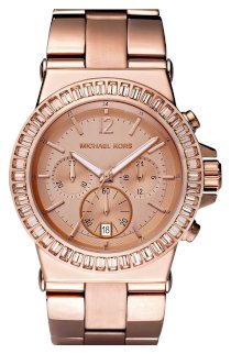 Đồng hồ đeo tay Michael Kors 'Bel Aire' Crystal Bezel Chronograph