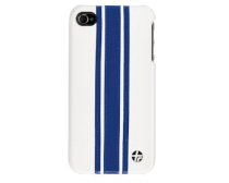 Trexta Snap On Racing Series 3Blue on White iPhone 4
