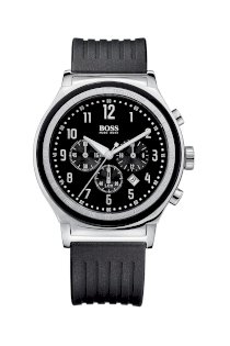 Đồng hồ Hugo Boss Watch, Men's Chronograph Black Rubber Strap 1512323