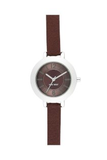 Đồng hồ Nine West Watch, Women's Brown Leather Strap NW-1197BNBN