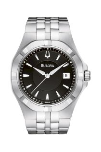 Đồng hồ Bulova Watch, Men's Stainless Steel Bracelet 96B123
