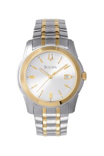 Đồng hồ Bulova Watch, Men's Two Tone Stainless Steel Bracelet 98H18