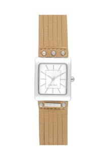 Đồng hồ Nine West Watch, Women's Brown Leather Strap NW-1155SVcm