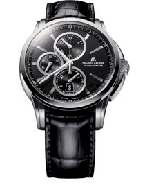 Đồng hồ đeo tay Maurice Lacroix Pontos men's watch chronograph subdials at 6,9 and 12 o'clock Model PT6188-SS001-330