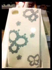 Ốp lưng Pattern iPhone 4/4S (Trắng)