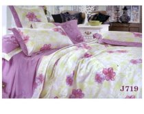 Bộ chăn ga gối satin tơ tằm Julia J719