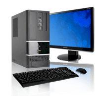 Máy tính Desktop CybertronPC Essential AMD Athlon II No O/S System PCESSA103B (AMD PHENOM II X6 1055T 2.80GHZ, RAM 4GB, HDD 500GB, VGA Radeon HD5450, PC DOS, Không kèm màn hình)