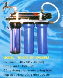 Thiết bị lọc nước RO TD CP3.10-UV2GPM