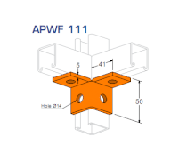 Nối cánh vuông AP APWF 111