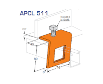 Kẹp lỗ vuông AP APCL 511