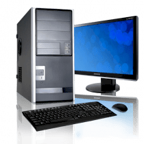 Máy tính Desktop Cybertronpc Essential AMD System PCESS2ALE1600 (AMD Athlon 64 LE-1640 2.70GHz, Ram 2GB, HDD 2TB SATA3, Cyber EA013 40 Mid-Tower Black 350W PSU Chassis)