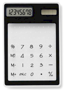 Máy tính trong suốt cảm ứng Transparent Calculator