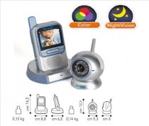 Máy báo khóc có chức năng quan sát băng hình camera Brevi-cherubino