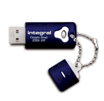 Integral Crypto Dual - FIPS 197 Encrypted USB 4GB
