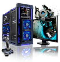 Máy tính Desktop Cybertronpc LANMaster AMD Octa-Core Gamer (GM2261B) (AMD FX 8120 3.10GHz, RAM 8GB, HDD 1TB + 128GB SSD, VGA Radeon HD5450, Microsoft Windows 7 Home Premium 64bit, Không kèm màn hình)