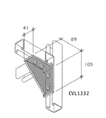 Đệm góc - Phụ kiện thanh chống đa năng Cát Vạn Lợi CVL1332