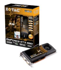 ZOTAC GeForce GTX 580 [ZT-50105-10P] (NVIDIA GTX 580, 1536MB GDDR5, 384-bit, PCI-E 2.0)