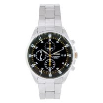 Seiko Men's SNDC89 Stainless Steel Analog with Black Dial Watch
