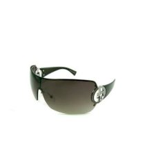 Giorgio Armani Sunglasses - GA-560/S / Frame: Shiny Palladium/Dark Gray Lens: Brown Gray Gradient  