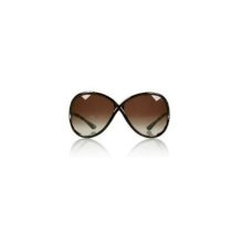 Tom Ford Simone TF74 692 Dark Brown Frame Brown Gradient Lens Plastic Sunglasses