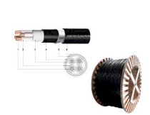 Cáp ngầm 3x150mm (Cu/XLPE/PVC/DSTA/PVC) 0,6 - 1KV