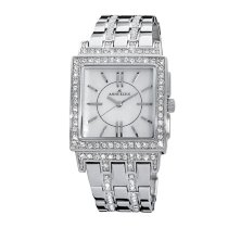 Đồng hồ AK Anne Klein Women's 109677MPSV Swarovski Crystal Silver-Tone Mother-Of-Pearl Dial Dress Bracelet Watch