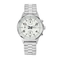 Fossil Women's CH2715 Maddox Stainless Steel White Dial Watch