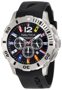 Nautica Men's N18636G Bfd 101 Dive Style Chrono Flag Watch