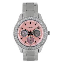 Fossil Women's ES2946 Stainless Steel Analog with Pink Dial Watch