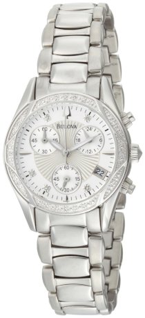 Đồng hồ Bulova Women's 96R134 Diamond Case Mother-Of-Pearl Dial Bracelet Watch