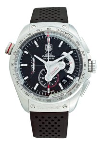 TAG Heuer Men's CAV5115.FT6019 Grand Carrera Automatic Chronograph Black Dial Watch