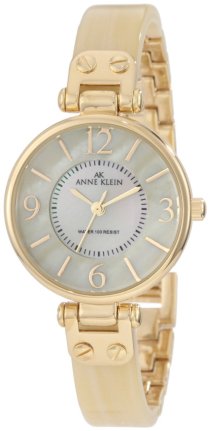 Đồng hồ AK Anne Klein Women's 10/9842cmHN Gold-Tone Horn Resin Bangle Watch