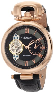 Stuhrling Original Men's 127.33451 Boardroom 'Emperor' Dual-Time Zone Automatic Watch