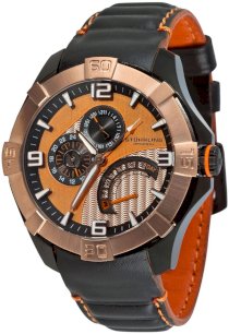 Stuhrling Original Men's 264XL.335R557 Gen-X-Sport Quartz Orange and Black Dial Watch