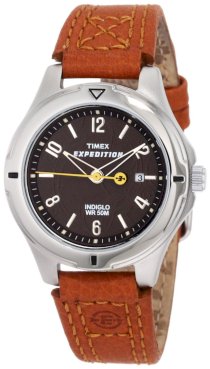 Timex Women's T498569J Expedition Burnt Sienna Leather Field Watch