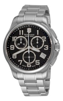 Victorinox Swiss Army Men's 241453 Officers Chrono Black Dial Watch