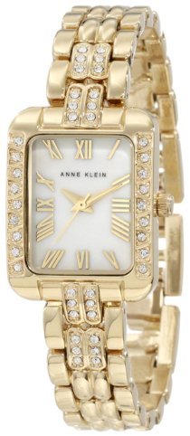 Đồng hồ AK Anne Klein Women's 10/9486MPGB Swarovski Crystal Accented Gold-tone Bracelet Watch