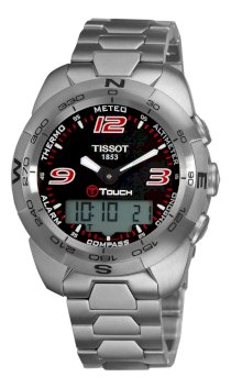 Tissot Men's T0134201105700 T-Touch Expert Stainless Steel Black Dial Watch