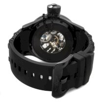 Invicta Men's 1091 Russian Diver Mechanical Skeleton Dial Black Polyurethane Watch