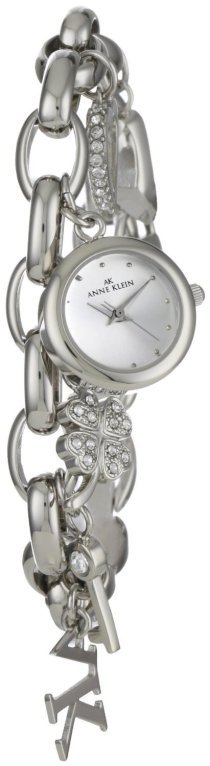 Đồng hồ AK Anne Klein Women's 10-7605CHRM Swarovski Crystal Silver-Tone Charm Bracelet Watch