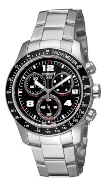 Tissot Men's T0394171105700 Tissot V8 Black Chronograph Dial Watch