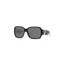 Versace 4145B GB1/87 Black Plastic Crystal Sunglasses 