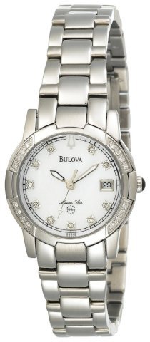 Đồng hồ Bulova Women's 96R42 Marine Star Diamond Bezel Watch