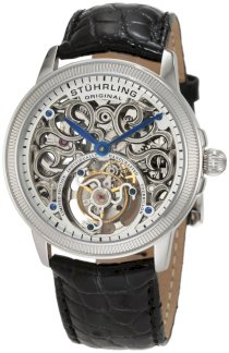 Stuhrling Original Men's 243.331X2 Special Reserve Mirage Tourbillon Limited Edition Mechanical Silvertone Watch