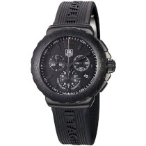 TAG Heuer Men's CAU1114.FT6024 Formula 1 Black Dial Black Strap Chronograph Watch